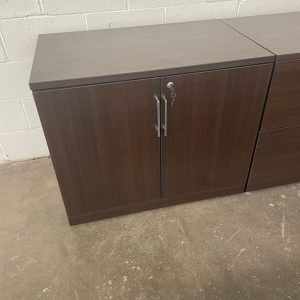 Super Saver 2-Door Storage Cabinet/Bookcase Hutch Set