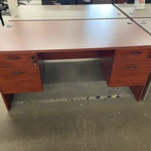 "BUDGET SAVER" Commercial Grade Double Ped. Desk