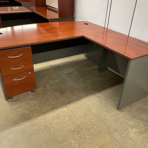 Used Bow-Front L-Shape Desks